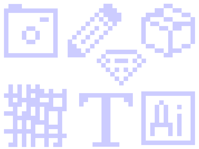 Enlargements of the navigation list icons